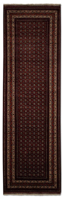 Runner Afghan Rug - Bukhara - 292 x 86 cm - red