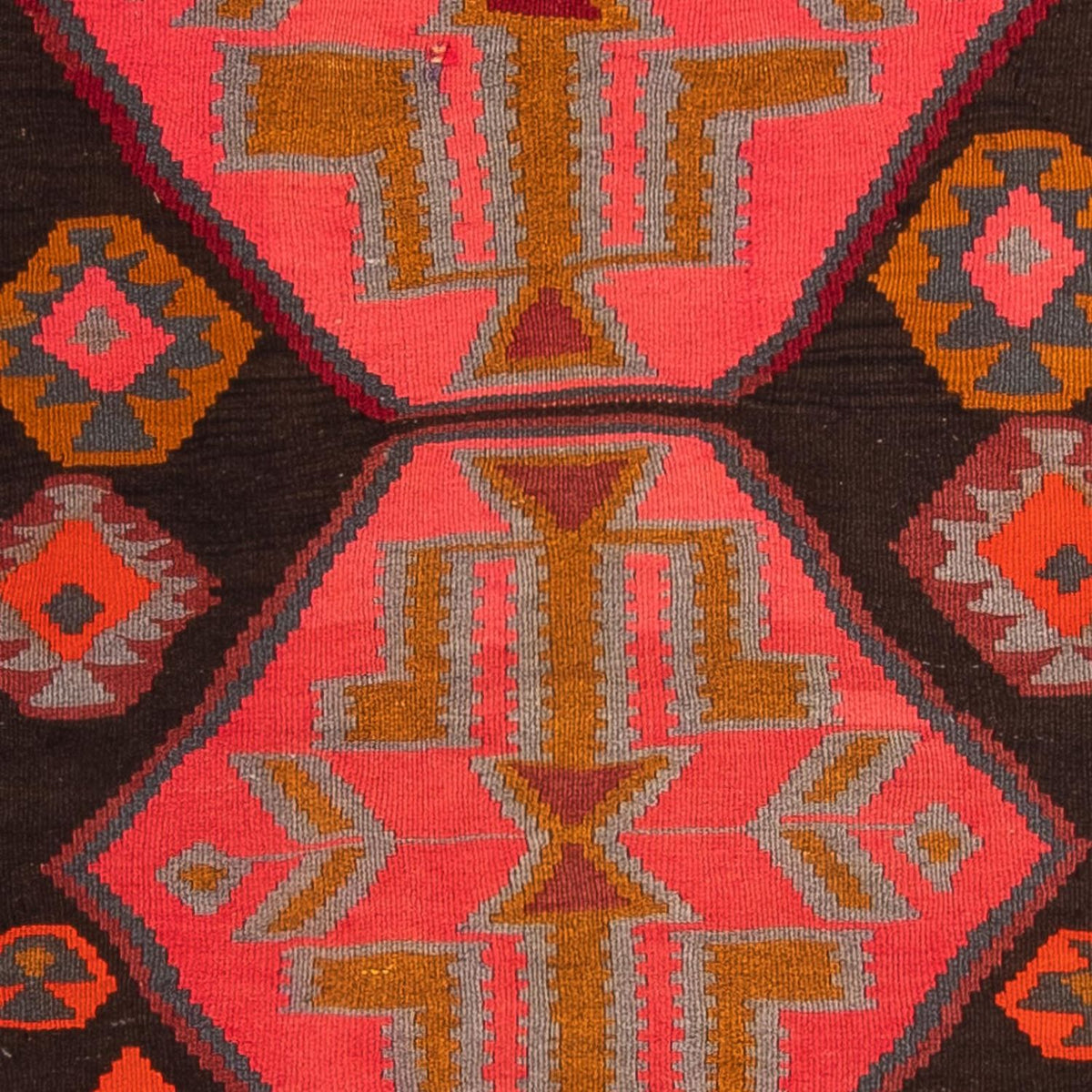 Runner Kelim Rug - Old - 325 x 140 cm - multicolored