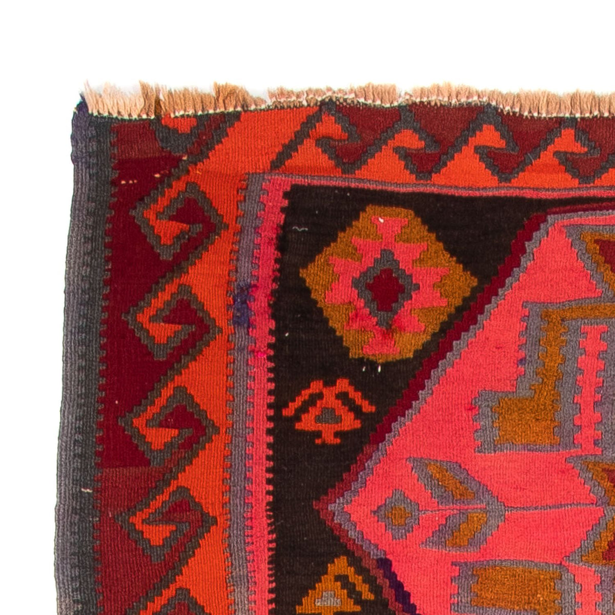 Runner Kelim Rug - Old - 325 x 140 cm - multicolored