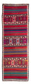 Runner Kelim Rug - Old - 370 x 140 cm - multicolored