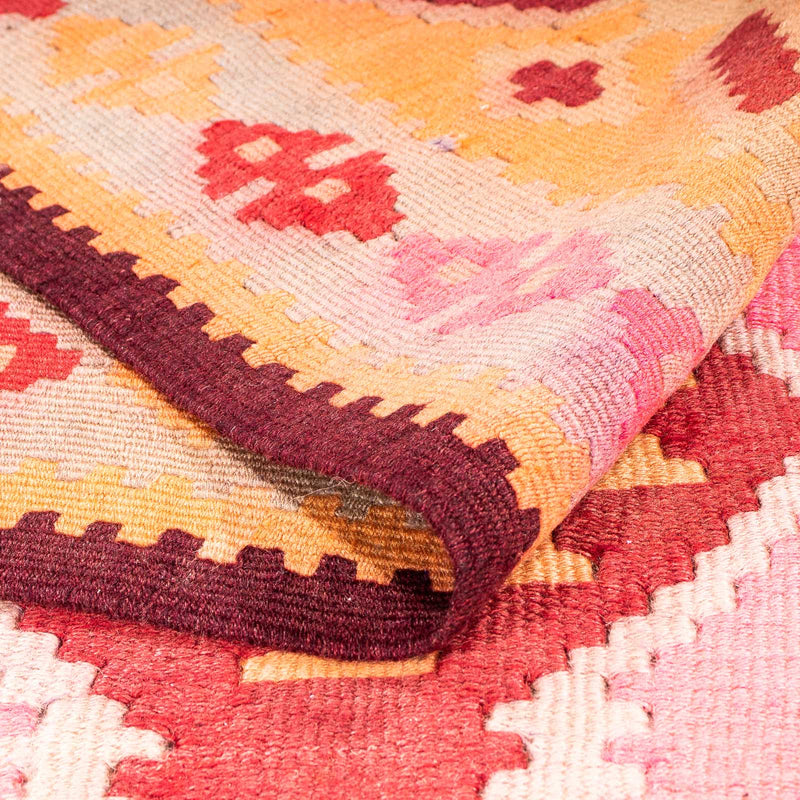 Runner Kelim Rug - Old - 330 x 150 cm - multicolored