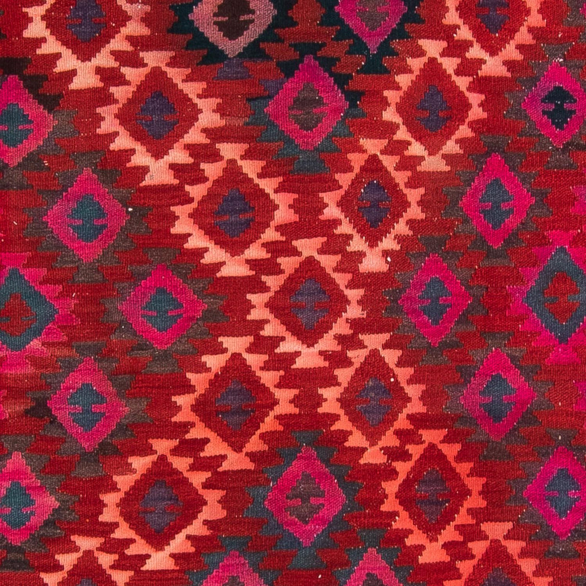 Runner Kelim Rug - Old - 350 x 150 cm - multicolored