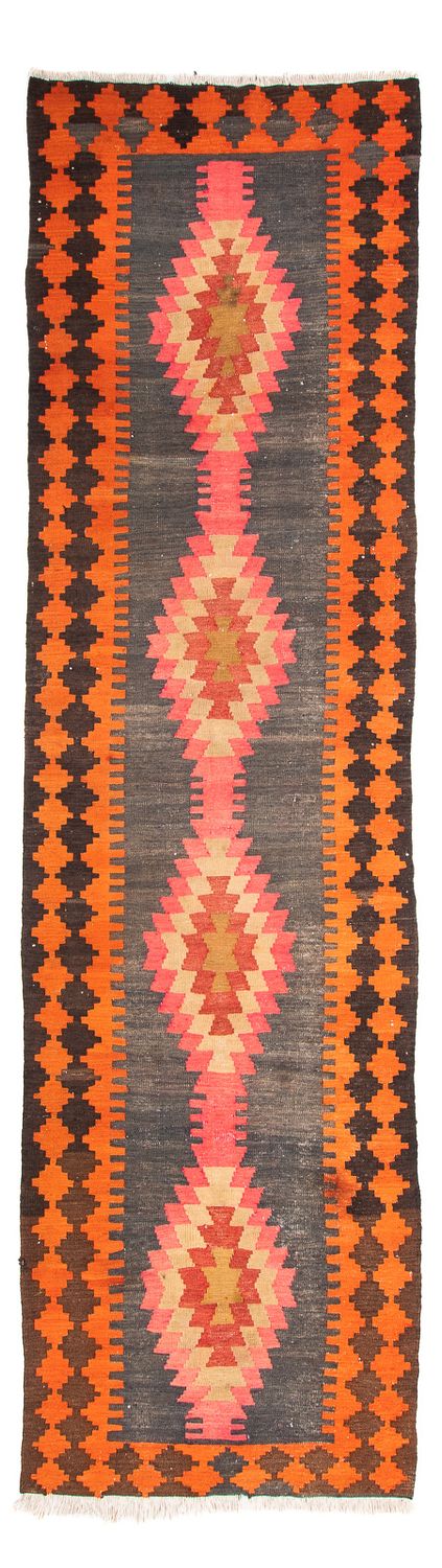 Runner Kelim Rug - Old - 340 x 100 cm - multicolored