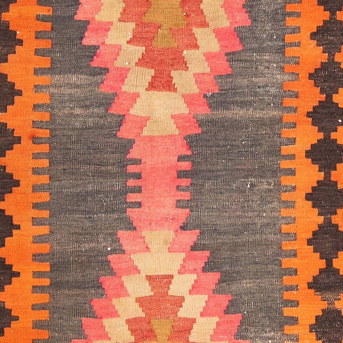 Runner Kelim Rug - Old - 340 x 100 cm - multicolored