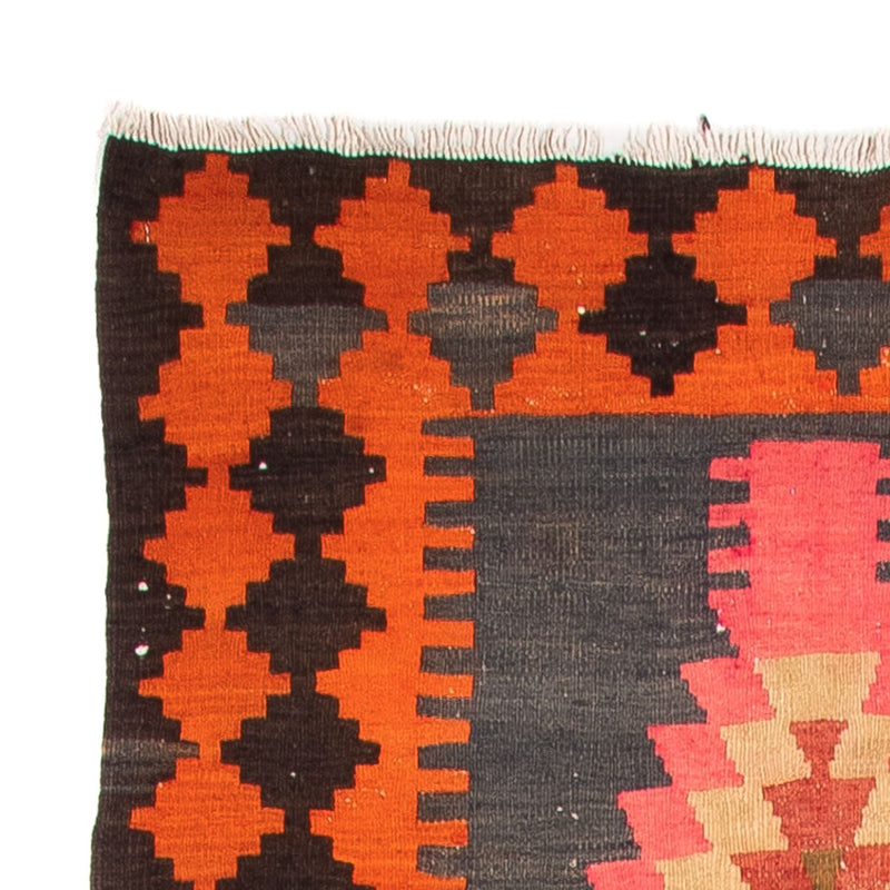 Runner Kelim Rug - Old - 340 x 100 cm - multicolored