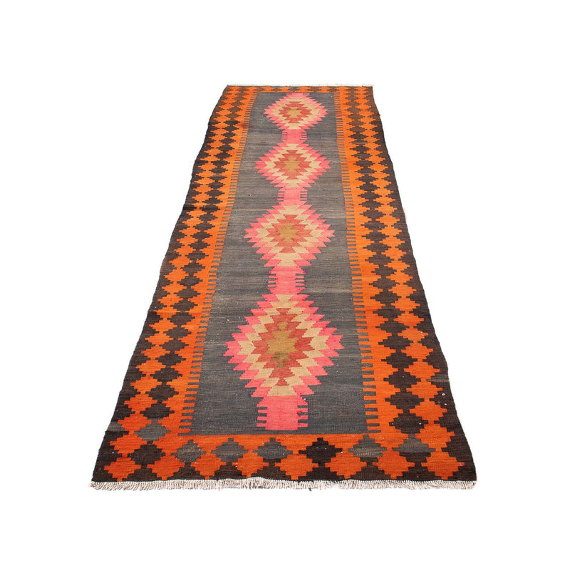 Runner Kelim Rug - Old - 340 x 100 cm - multicolored