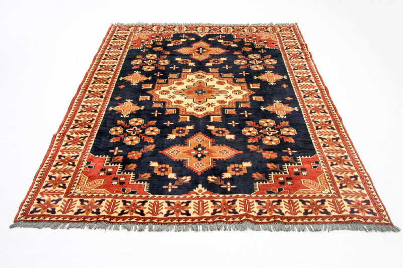 Afghan Rug - Hatschlu - 261 x 207 cm - blue