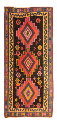 Runner Kelim Rug - Old - 300 x 150 cm - multicolored