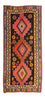 Runner Kelim Rug - Old - 300 x 150 cm - multicolored