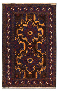 Belutsch Rug - 133 x 81 cm - blue