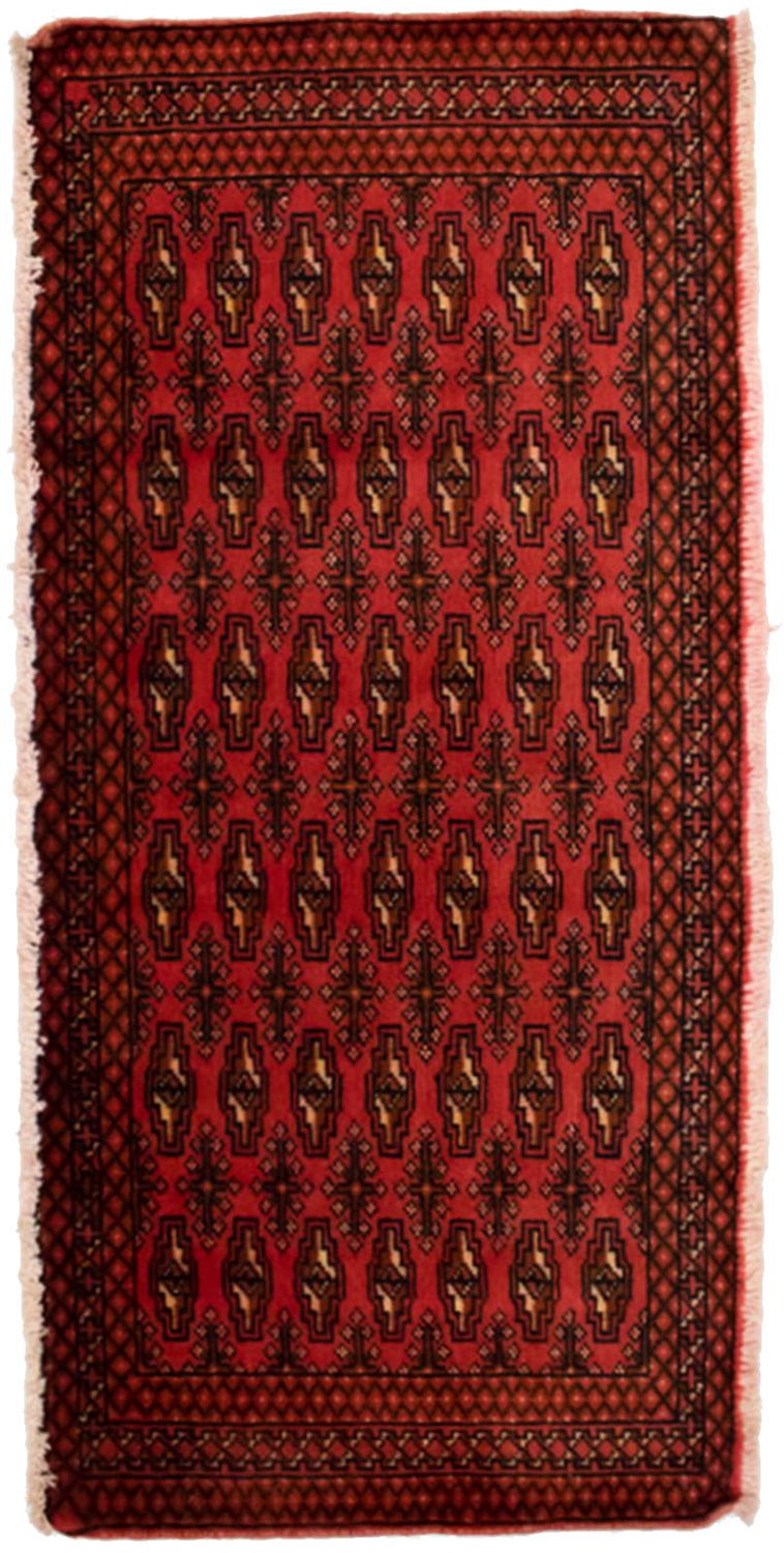 Turkaman Rug - 130 x 60 cm - red