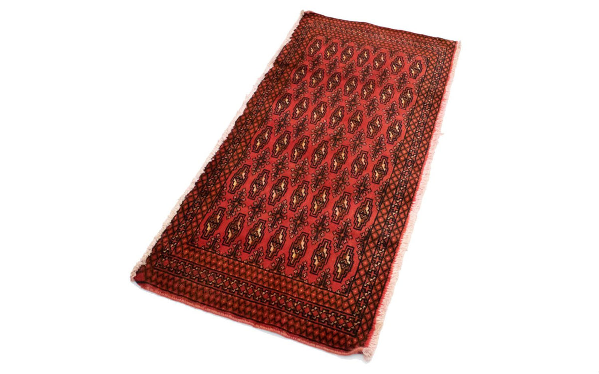 Turkaman Rug - 130 x 60 cm - red
