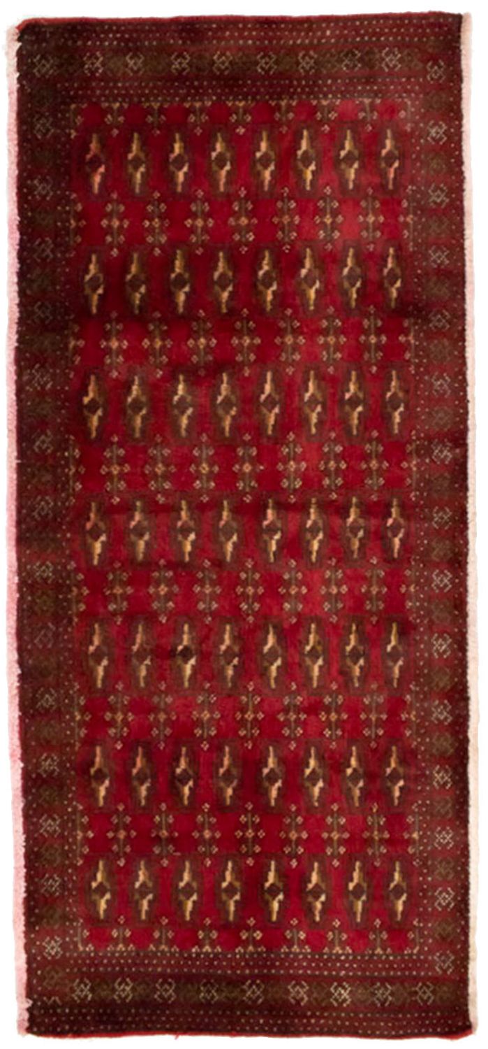 Turkaman Rug - 130 x 60 cm - red