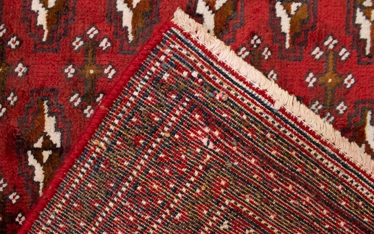 Turkaman Rug - 130 x 60 cm - red