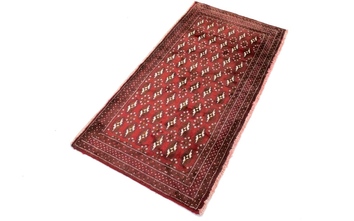 Turkaman Rug - 130 x 60 cm - red