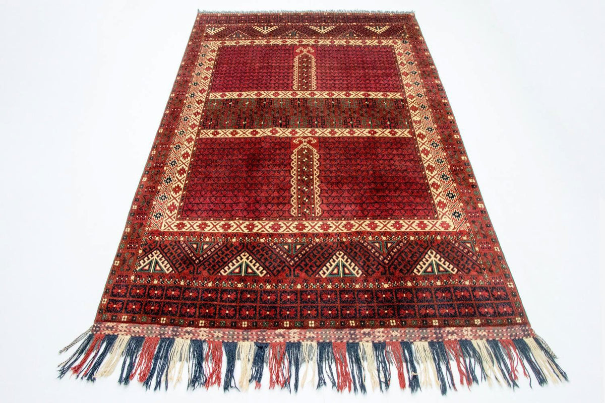 Afghan Rug - Hatschlu - 293 x 203 cm - red
