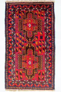 Belutsch Rug - 142 x 84 cm - red