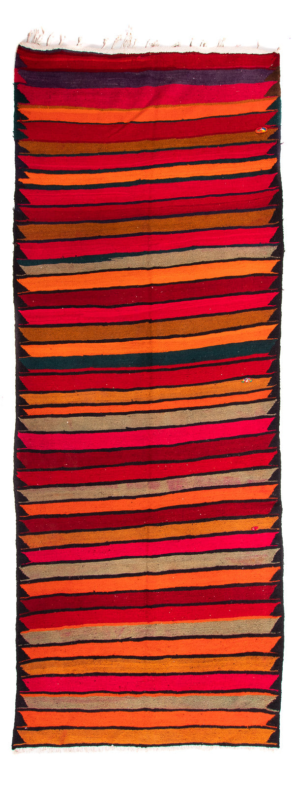 Runner Kelim Rug - Old - 350 x 150 cm - multicolored