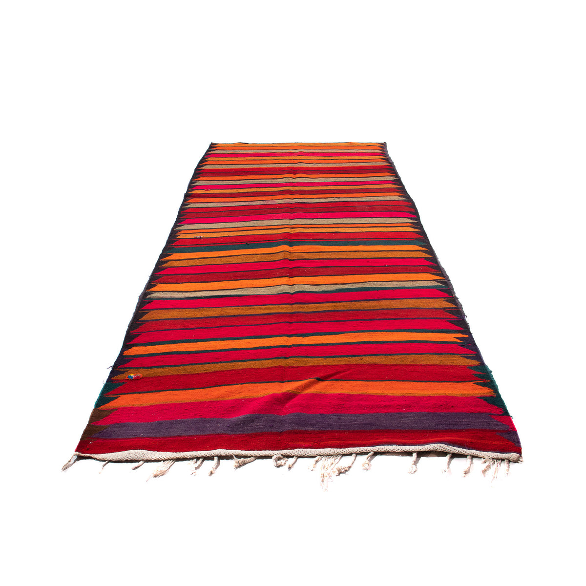 Runner Kelim Rug - Old - 350 x 150 cm - multicolored