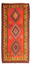 Runner Kelim Rug - Old - 330 x 155 cm - multicolored