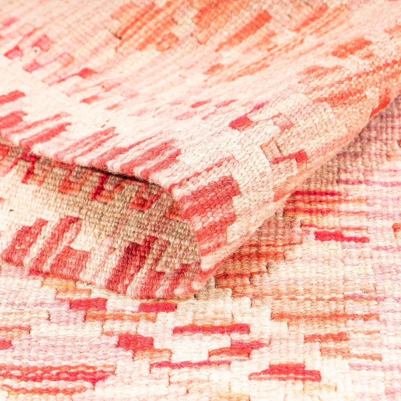 Kelim Rug - Splash - 185 x 101 cm - light red