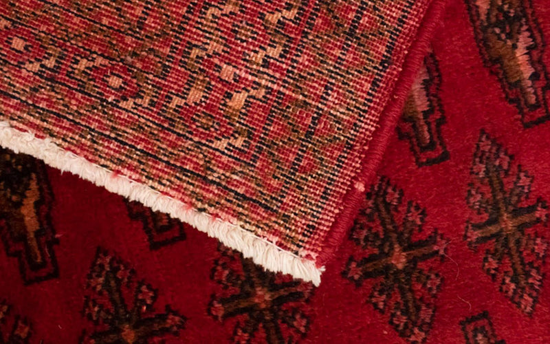 Turkaman Rug - 130 x 60 cm - red