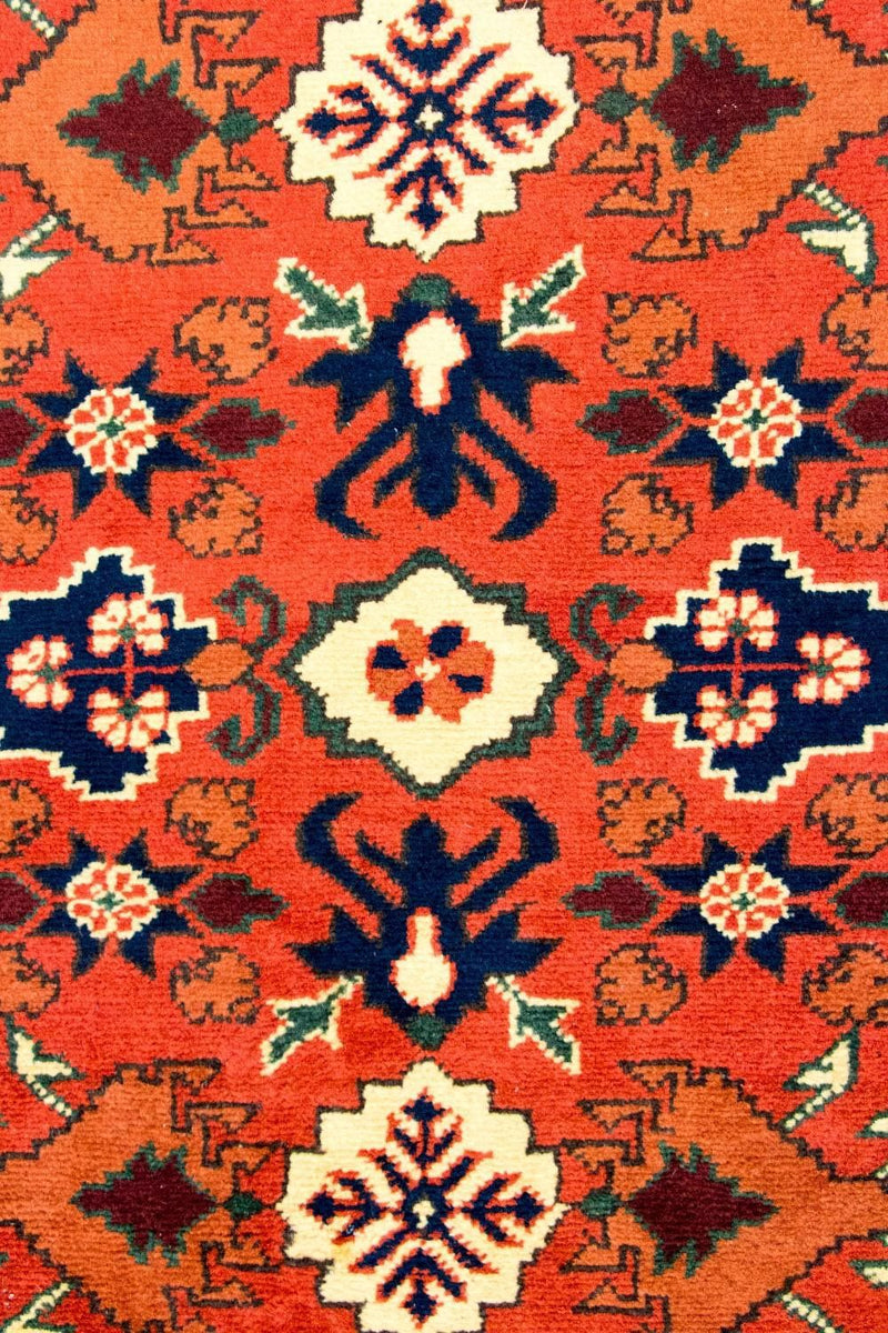 Runner Afghan Rug - Hatschlu - 305 x 84 cm - orange