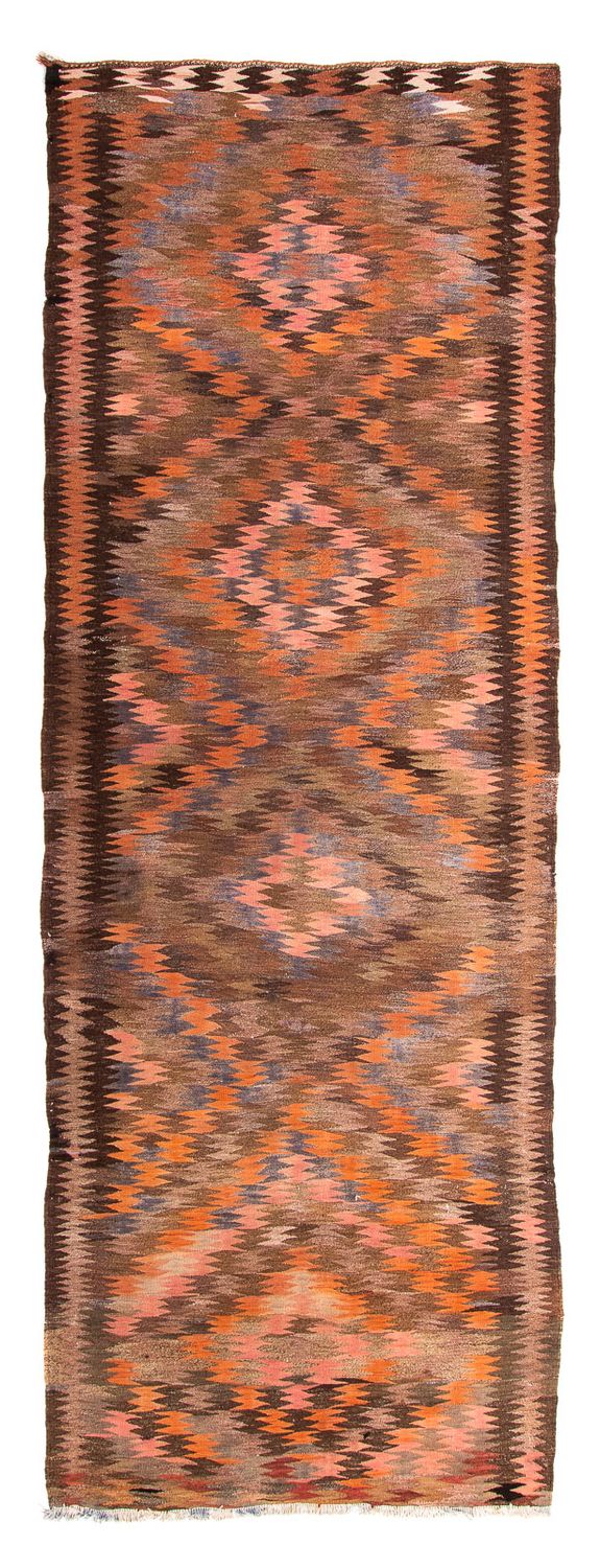 Runner Kelim Rug - Old - 380 x 140 cm - multicolored