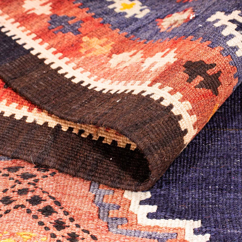 Runner Kelim Rug - Old - 330 x 120 cm - multicolored