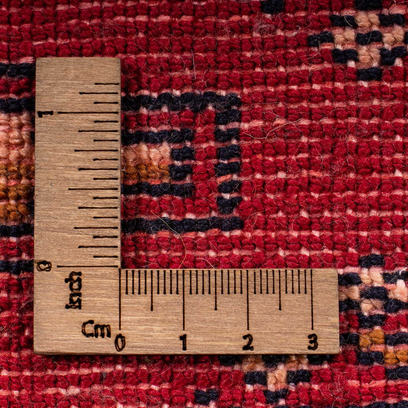 Turkaman Rug - 130 x 60 cm - dark red