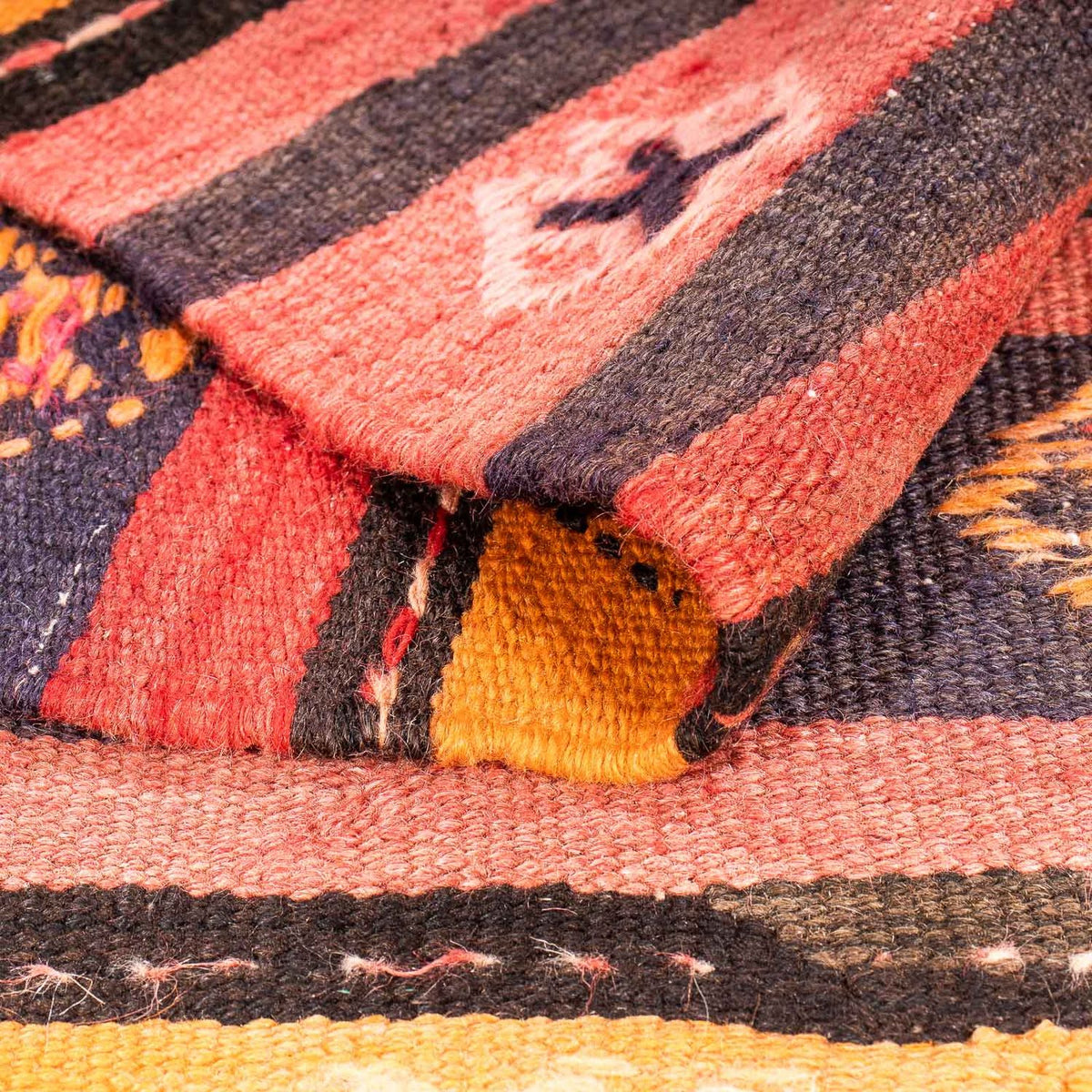 Kelim Rug - Old - 210 x 150 cm - multicolored