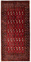 Turkaman Rug - 130 x 60 cm - red