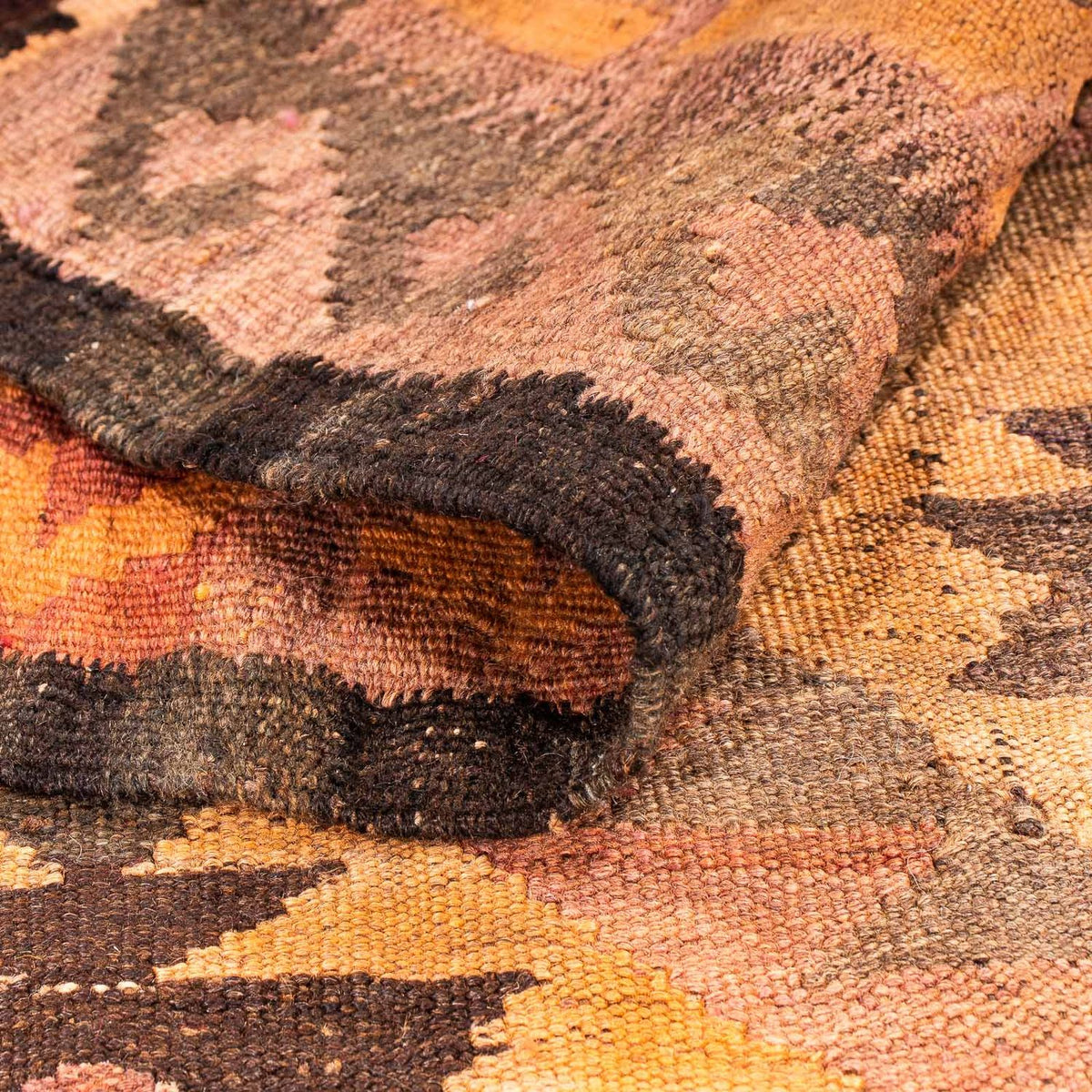 Runner Kelim Rug - Old - 330 x 190 cm - multicolored