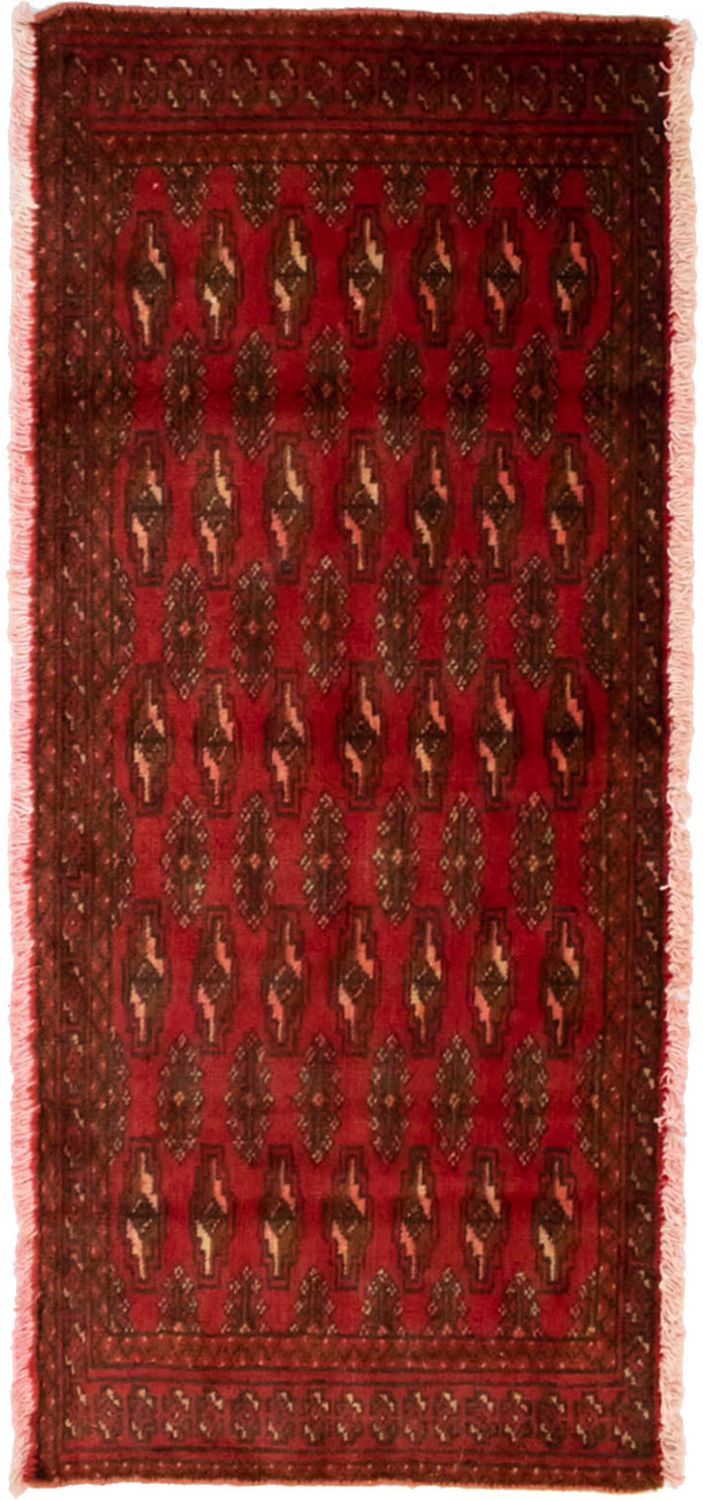 Turkaman Rug - 130 x 60 cm - red