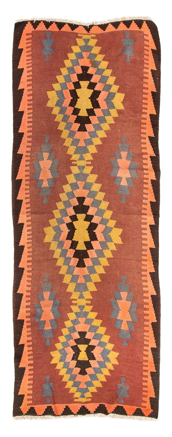 Runner Kelim Rug - Old - 295 x 115 cm - multicolored