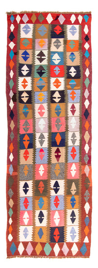 Runner Kelim Rug - Old - 345 x 122 cm - multicolored