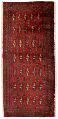 Turkaman Rug - 130 x 60 cm - red