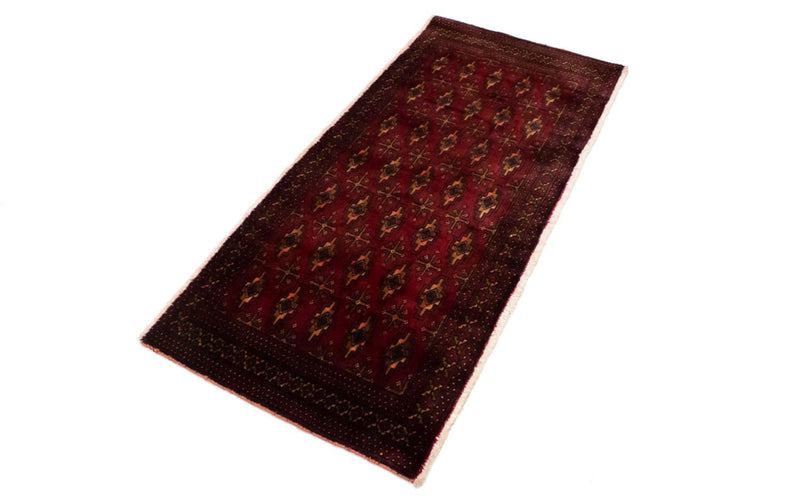 Turkaman Rug - 130 x 60 cm - red
