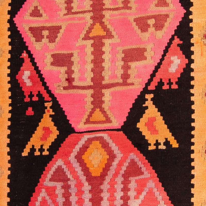 Runner Kelim Rug - Old - 265 x 110 cm - multicolored