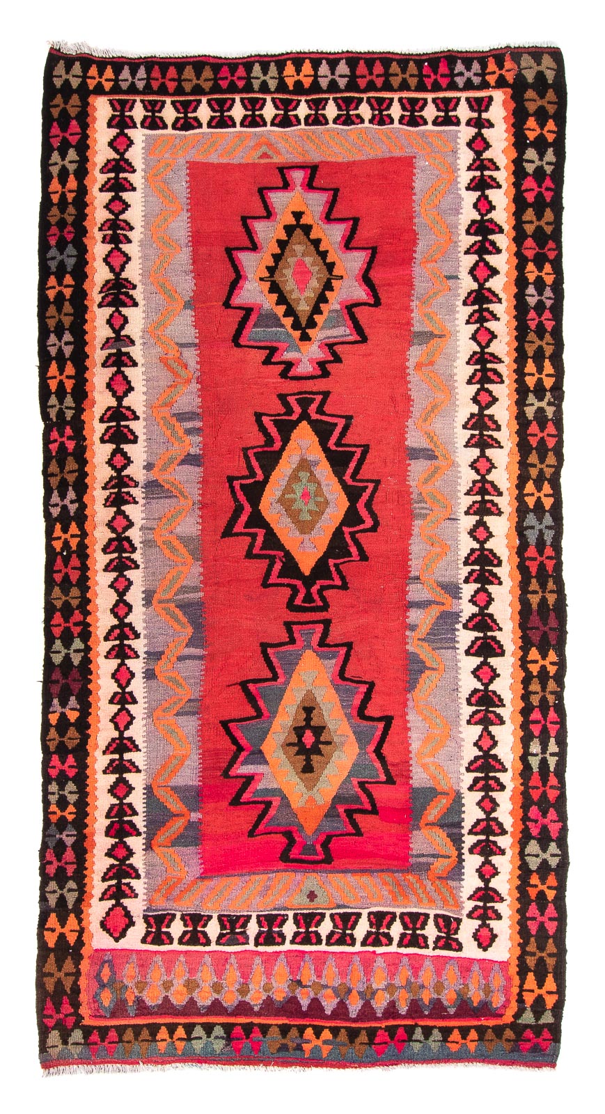 Kelim Rug - Old - 280 x 142 cm - multicolored
