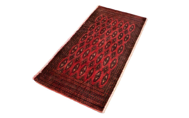 Turkaman Rug - 130 x 60 cm - red
