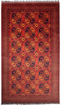 Afghan Rug - Kunduz - 300 x 199 cm - red