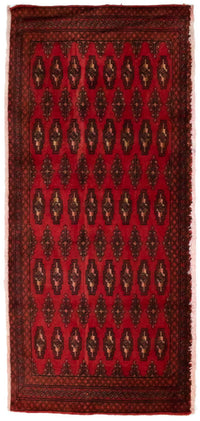 Turkaman Rug - 130 x 60 cm - red