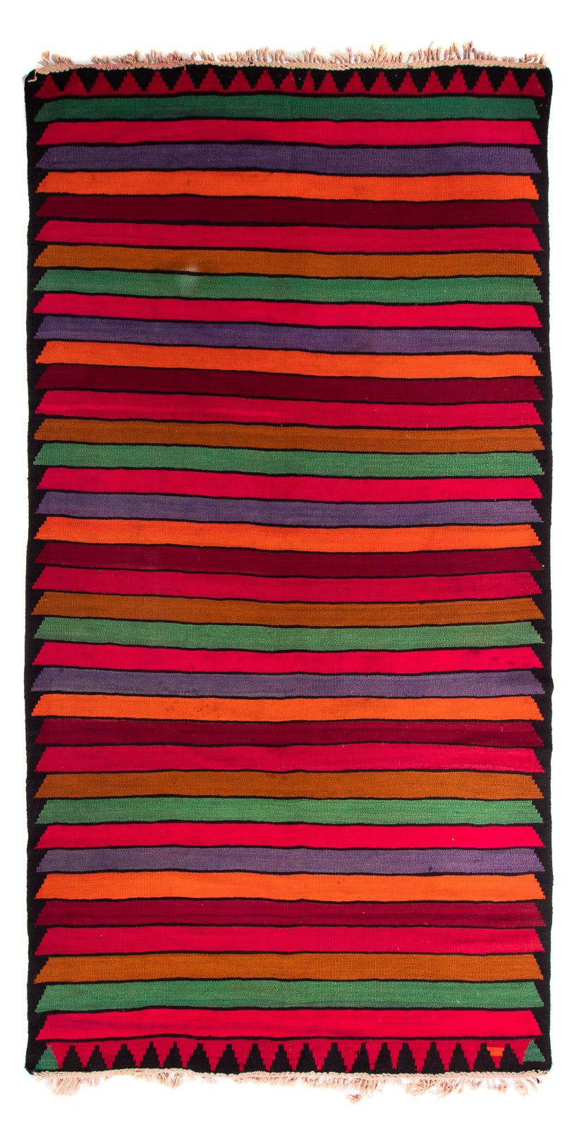 Runner Kelim Rug - Old - 350 x 185 cm - multicolored
