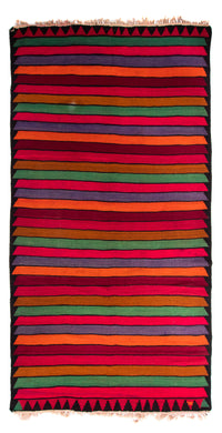 Runner Kelim Rug - Old - 350 x 185 cm - multicolored