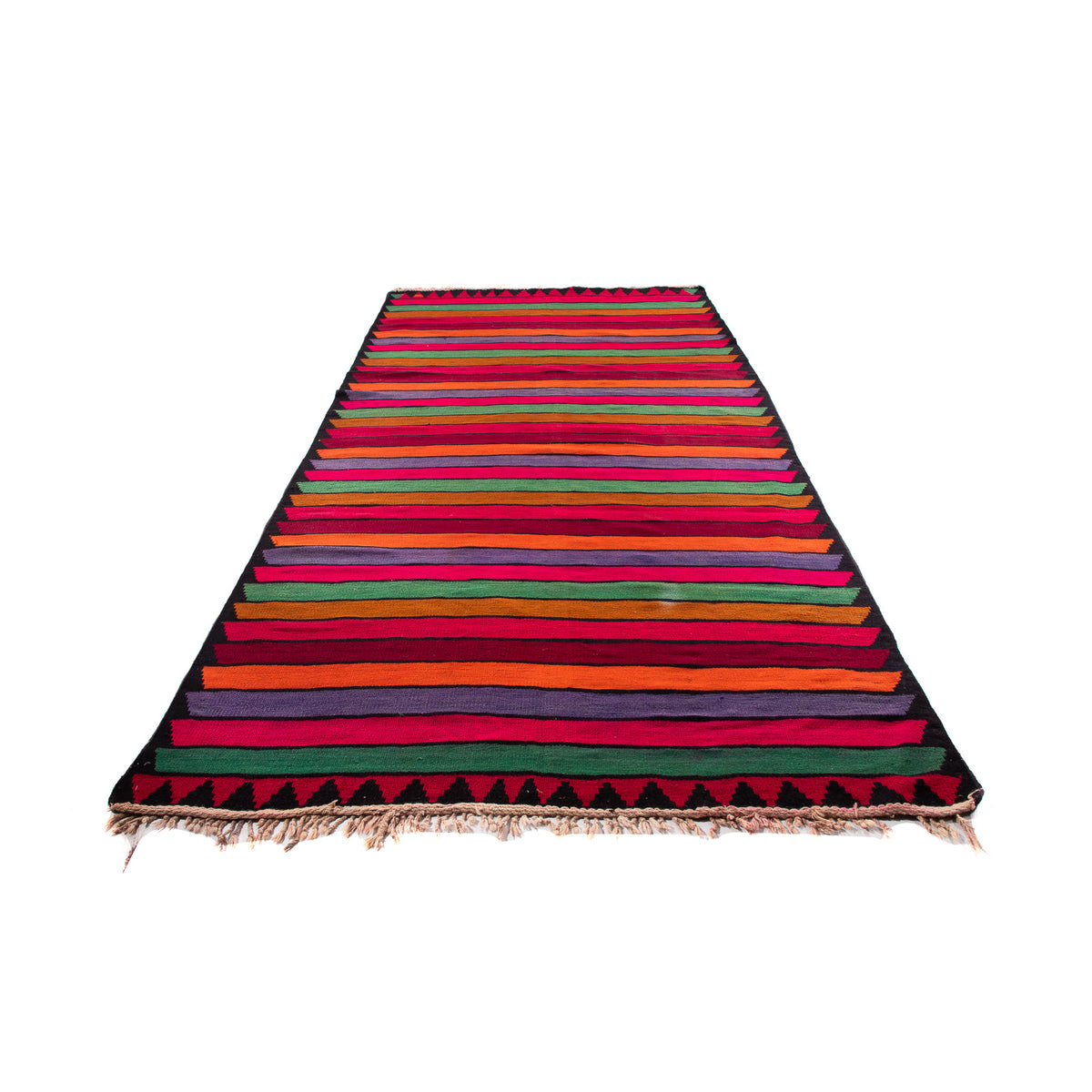 Runner Kelim Rug - Old - 350 x 185 cm - multicolored