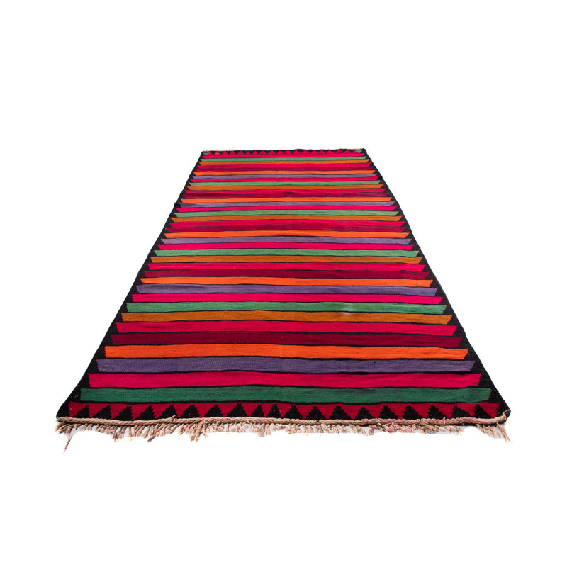 Runner Kelim Rug - Old - 350 x 185 cm - multicolored