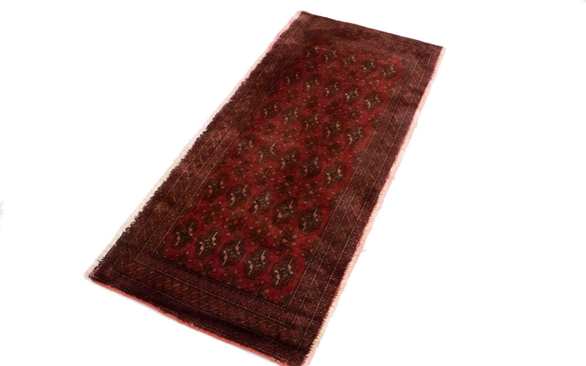 Turkaman Rug - 130 x 60 cm - red