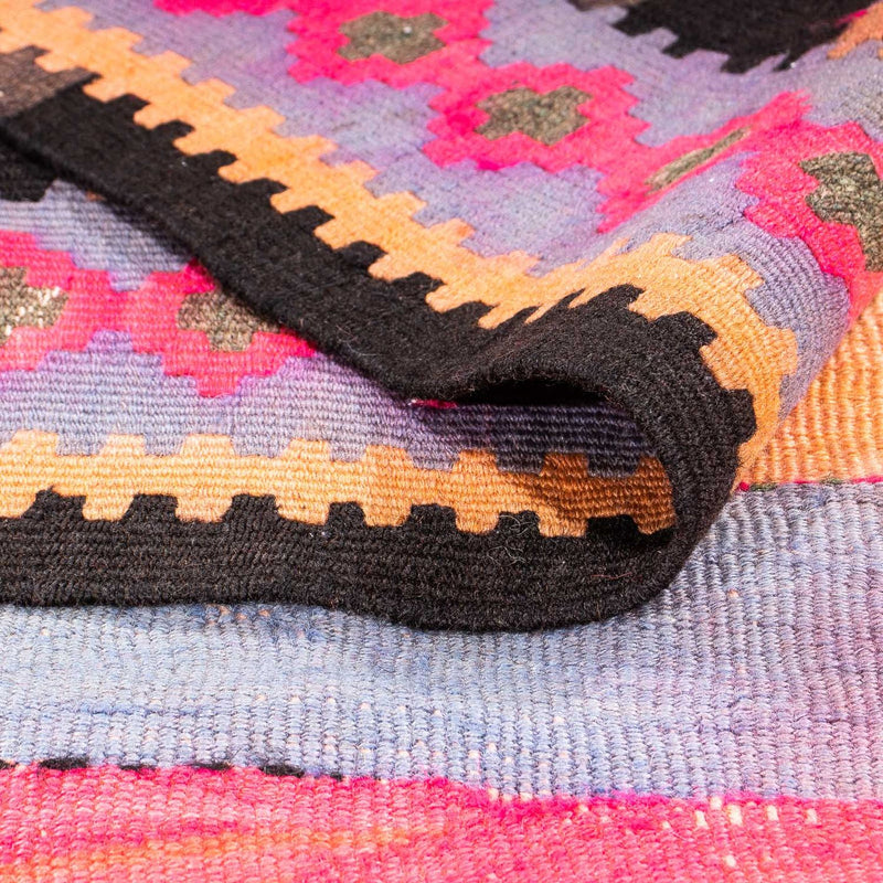 Runner Kelim Rug - Old - 340 x 140 cm - multicolored