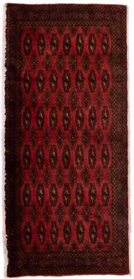 Turkaman Rug - 130 x 60 cm - red